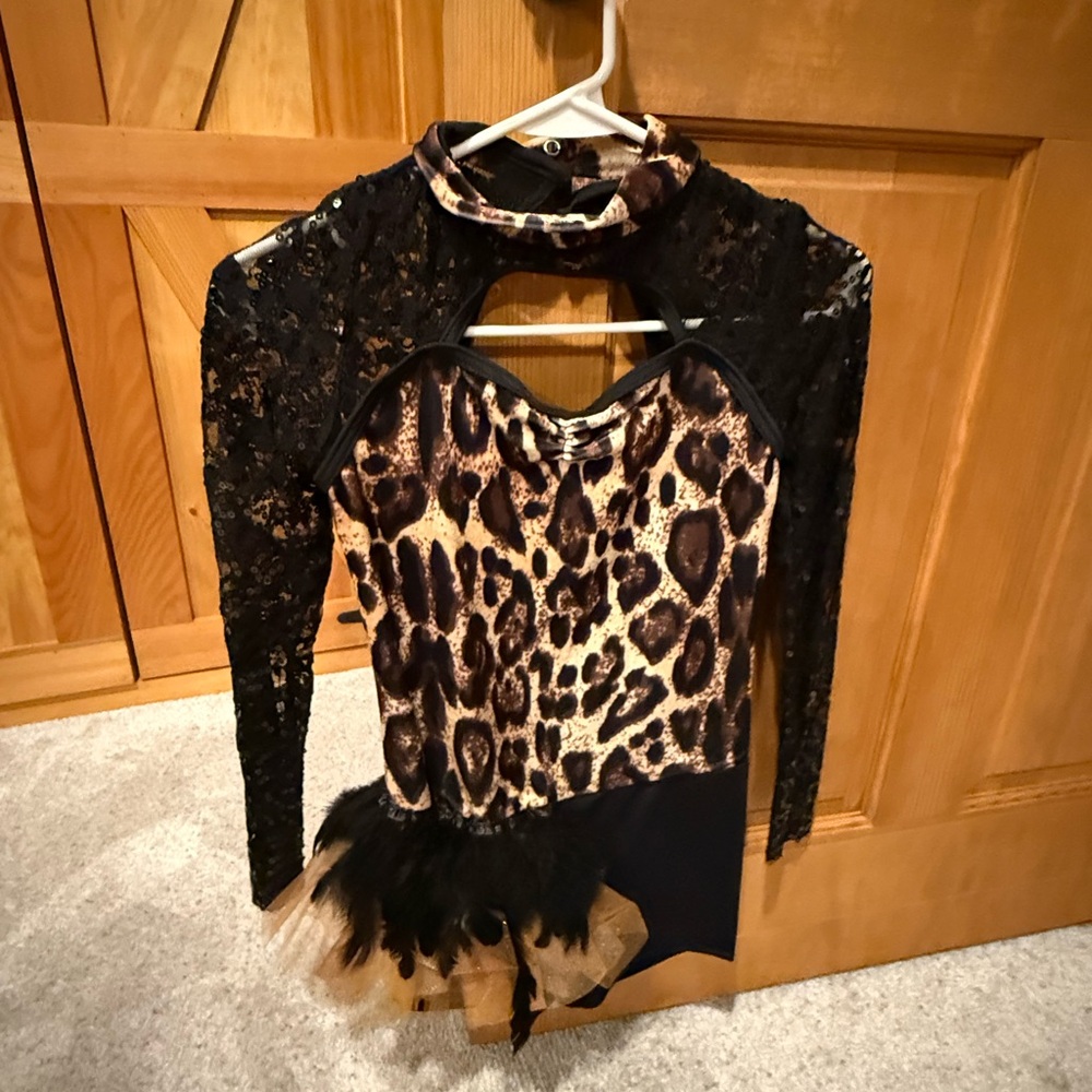 Weissman Leopard Biketard - Large Child